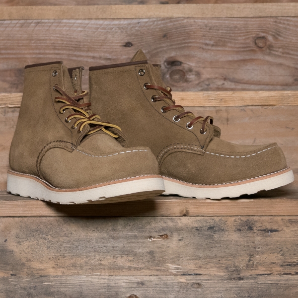 red wing moc toe olive mohave