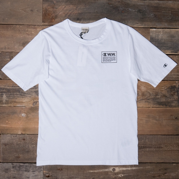 212662 Ww008 Champion Back Rick Shirt White Print Wood T LSUpGjMzVq