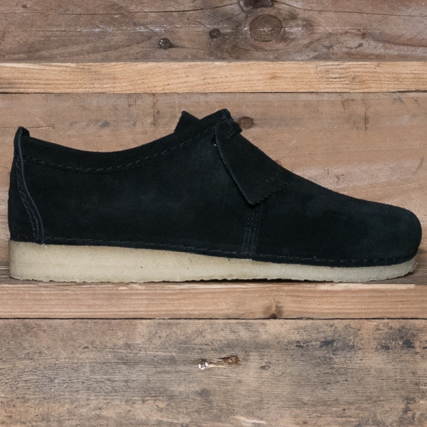 clarks ashton black suede