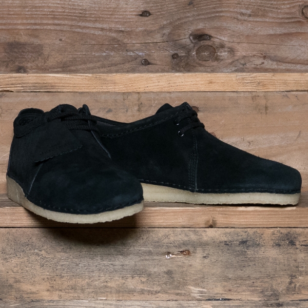 clarks ashton black suede