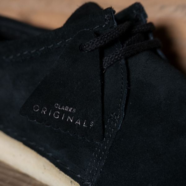 clarks ashton black suede