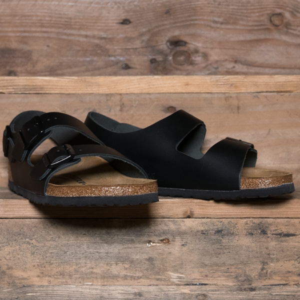 birkenstock milano black leather