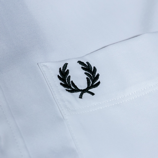 Fred Perry M7559 Grandad Collar Shirt 100 White – The R Store