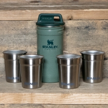 STANLEY Adventure Stainless Steel Shot Glass Set Hammertone Green