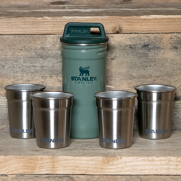 Stanley Adventure Nesting Shot Glass Set Hammertone Green