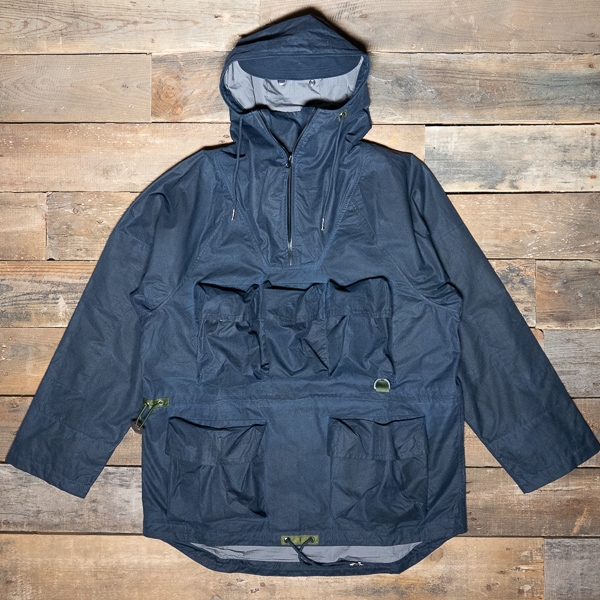 HAWKWOOD MERCANTILE Tryfan Waxed Smock Navy Grey – The R Store