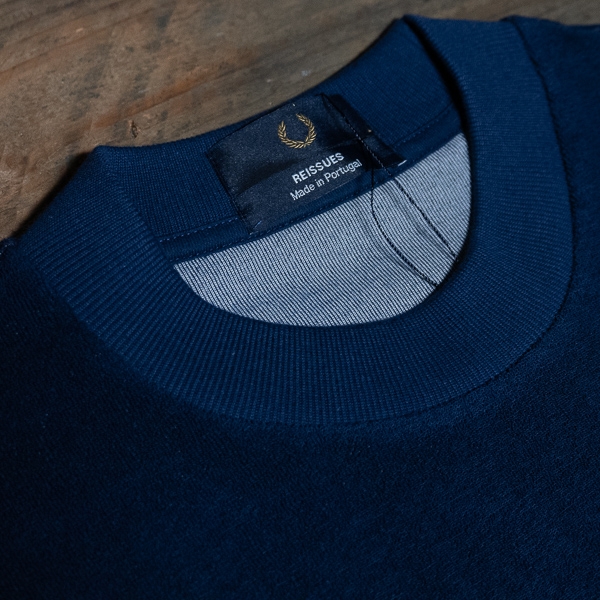 Fred Perry M8802 Striped Towelling T Shirt 143 French Navy – The R Store