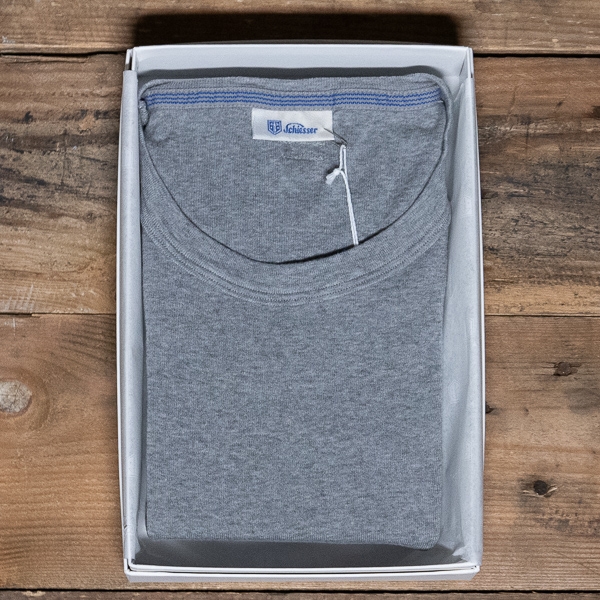 SCHIESSER REVIVAL Karl-heinz T Shirt Grey Melange – The R Store
