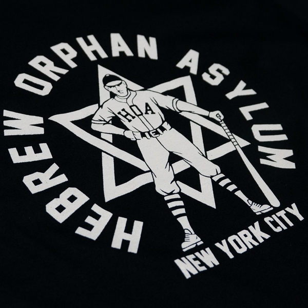 EBBETS FIELD FLANNELS Hebrew Orphan Asylum 1935 T Shirt Black The R Store