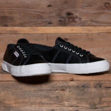 Superga 2750 Efglu Leather Classic Black White