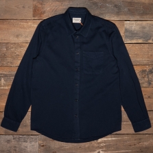 NUDIE 140680 Chet Pigment Dye Shirt B25 Navy