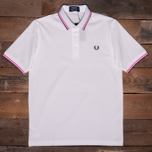 Fred Perry M102 Made In Japan Pique Shirt 129 Snow White