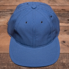 POTEN Seersucker Cap Blue
