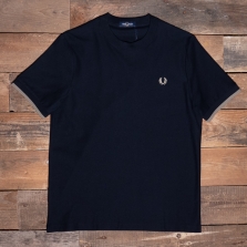 Fred Perry M3695 Tipped Cuff T Shirt 608 Navy
