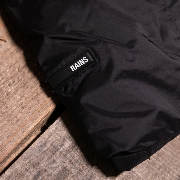Rains Padded Nylon Coat 01 Black – The R Store