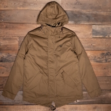 Fred Perry J4552 Short Padded Parka P96 Shaded Stone