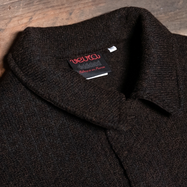 VETRA 5u96 Knitted Wool Jacket Brown – The R Store