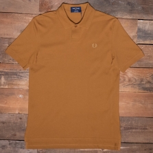 Fred Perry M4846 One Button Fred Perry Shirt 644 Dark Caramel