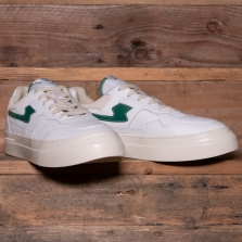 STEPNEY WORKERS CLUB Pearl S Strike Leather White Green