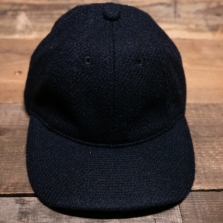 POTEN Harris Tweed Wool Cap Navy
