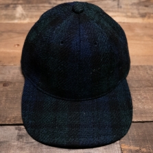 POTEN Harris Tweed Wool Cap Blackwatch