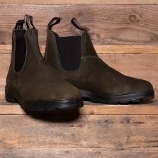 BLUNDSTONE 1615 Boot Waxed Suede Dark Olive