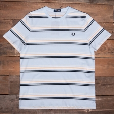 Fred Perry M5607 Stripe T Shirt R30 Light Ice