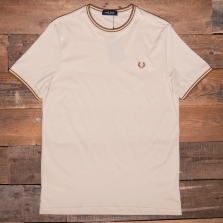 Fred Perry M1588 Twin Tipped T Shirt 691 Oatmeal