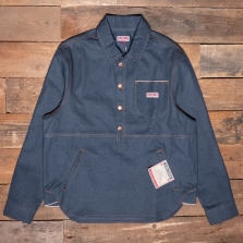 DUBBLEWARE Shellburne Selvedge Denim Pull Over Shirt Indigo