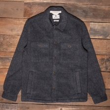 ANERKJENDT Aklion Boiled Wool Overshirt 0526 Dark Grey