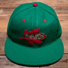 EBBETS FIELD FLANNELS Oakland Oaks Wool Ballcap Green