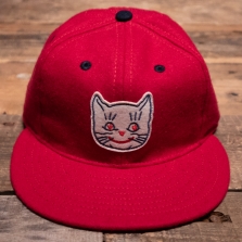 EBBETS FIELD FLANNELS Kansas City Katz Wool Ballcap Red