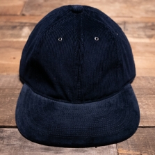 POTEN Corduroy And Velvet Cap Navy