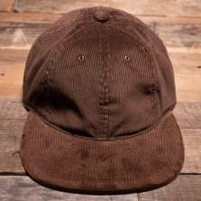 POTEN Corduroy And Velvet Cap Brown