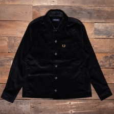 Fred Perry M6658 Cord Overshirt 102 Black