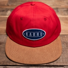 KARHU Ka00189 Karhu Logo Patch Snapback Cap Fiery Red Strong Bllue