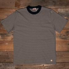 ARMOR LUX 59643 Bio Heritage Stripe T Shirt Rich Navy Sandstone