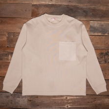 ARMOR LUX 71692 Plain Patch Pocket Heritage Sweatshirt Pez Sandstone