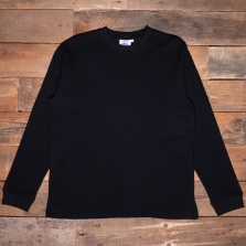 POWER GOODS Thermal Waffle Long Sleeve T Black
