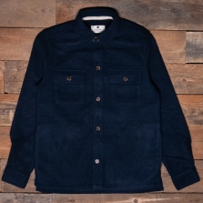 ANERKJENDT Akoscar Boiled Wool Overshirt 3059 Sky Captain