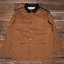 DICKIES Duck Canvas Chore Jacket Stone Washed Brown