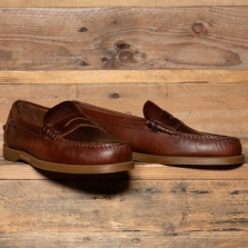 SEBAGO Dolphin Waxed Loafer 925 Brown Gum