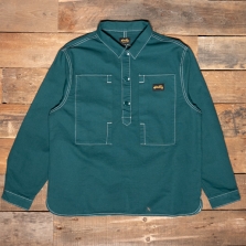 Stan Ray Painters Bedford Cord Pop Over Shirt Botanical Green