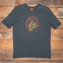 NUDIE 131939 Ricky Bad News T Shirt B30 Anthracite