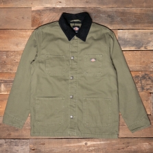 DICKIES Duck Canvas Lined Chore Jacket Military