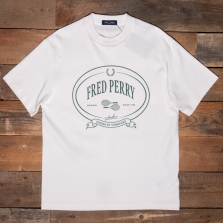 Fred Perry M1316 Chosen By Champions T Shirt 129 Snow White