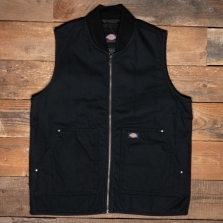 DICKIES Quilted Canvas Vest Black