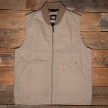 DICKIES Quilted Canvas Vest Desert Sand