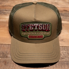STETSON 7741171 Vintage Western Trucker Cap Olive