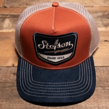 STETSON 7761158 Spark Plug Trucker Cap Rust Navy